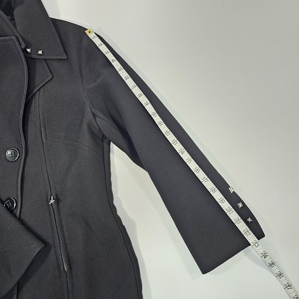 Escada Sport Black Wool Blend Double Breasted Peacoat Women’s Size 42 (L) - Picture 10 of 10